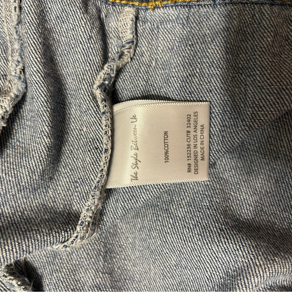 Denim Jacket with Faux Fur Collar - Picture 4 of 5